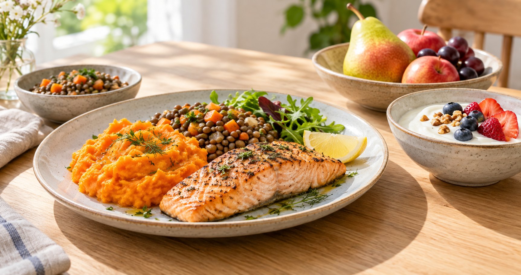 Repas varié pour la rubrique Bien vieillir