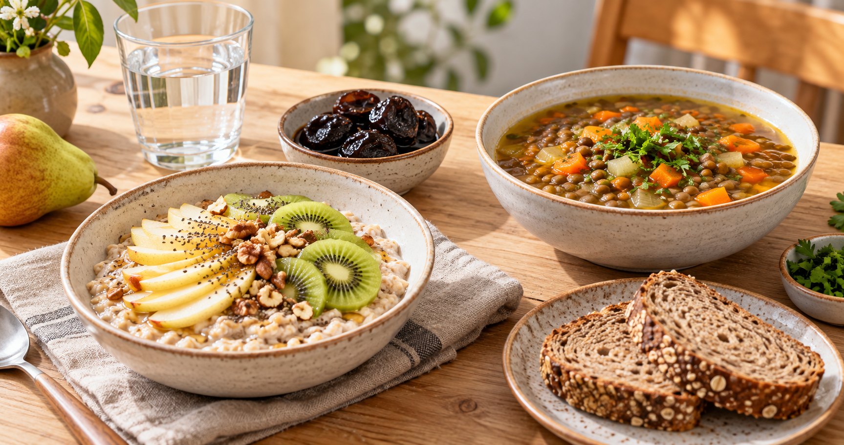 Repas varié pour la rubrique Intestins et digestion