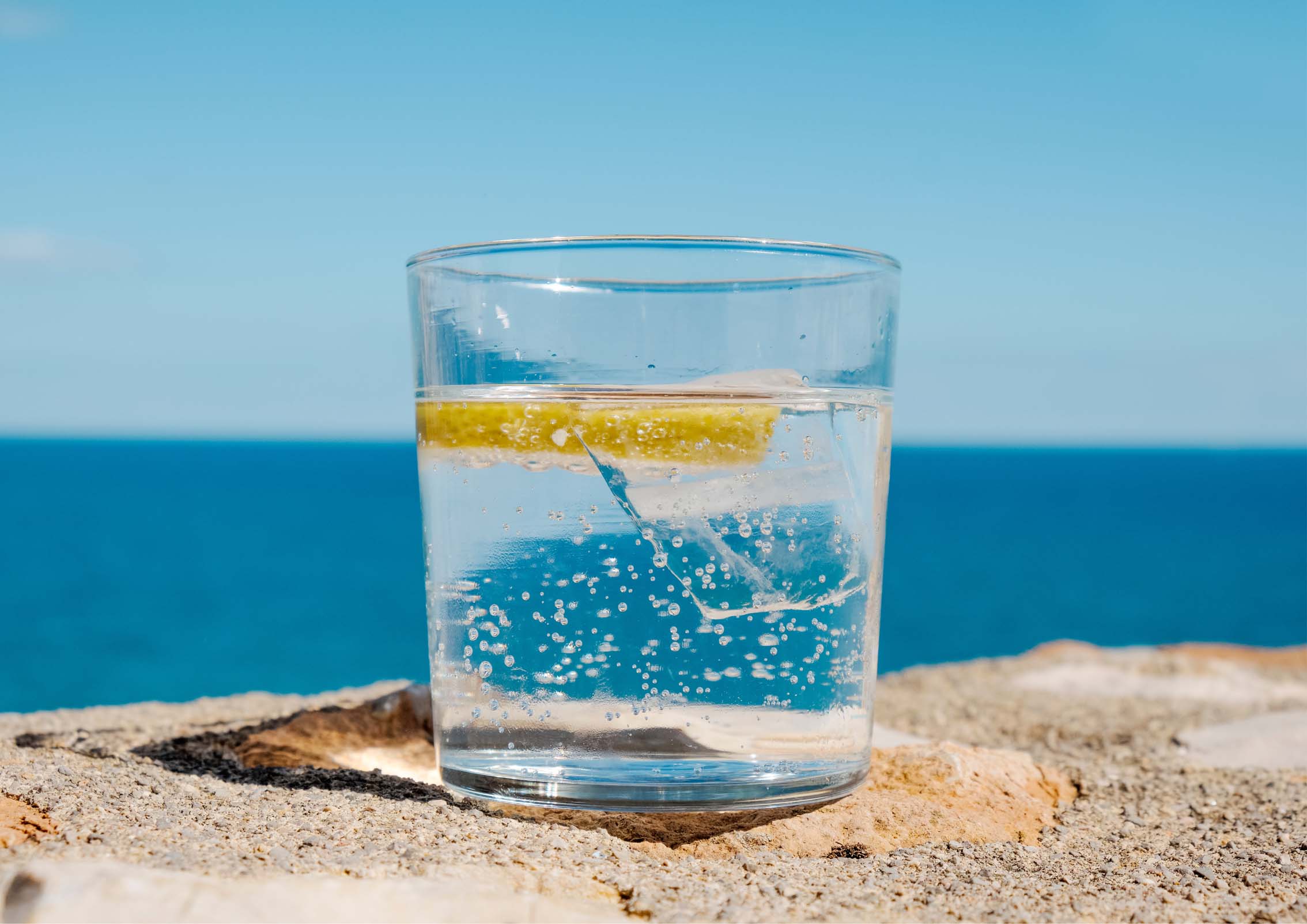 l'eau gazeuse
