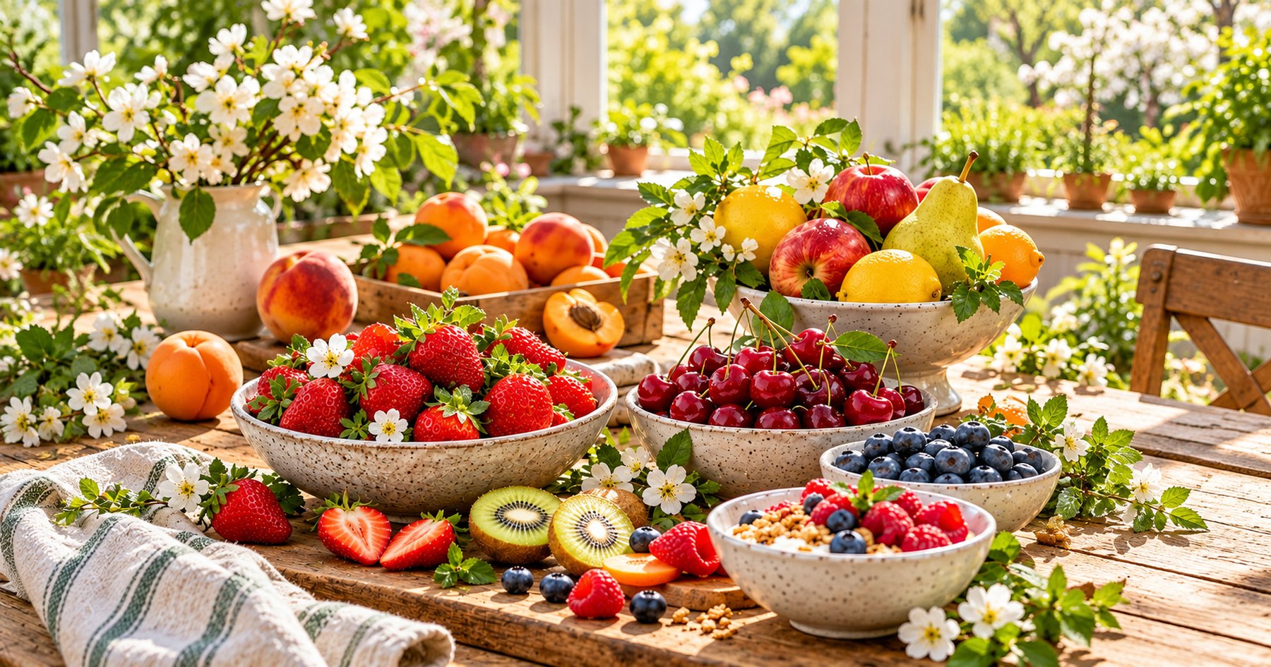 Les fruits au printemps