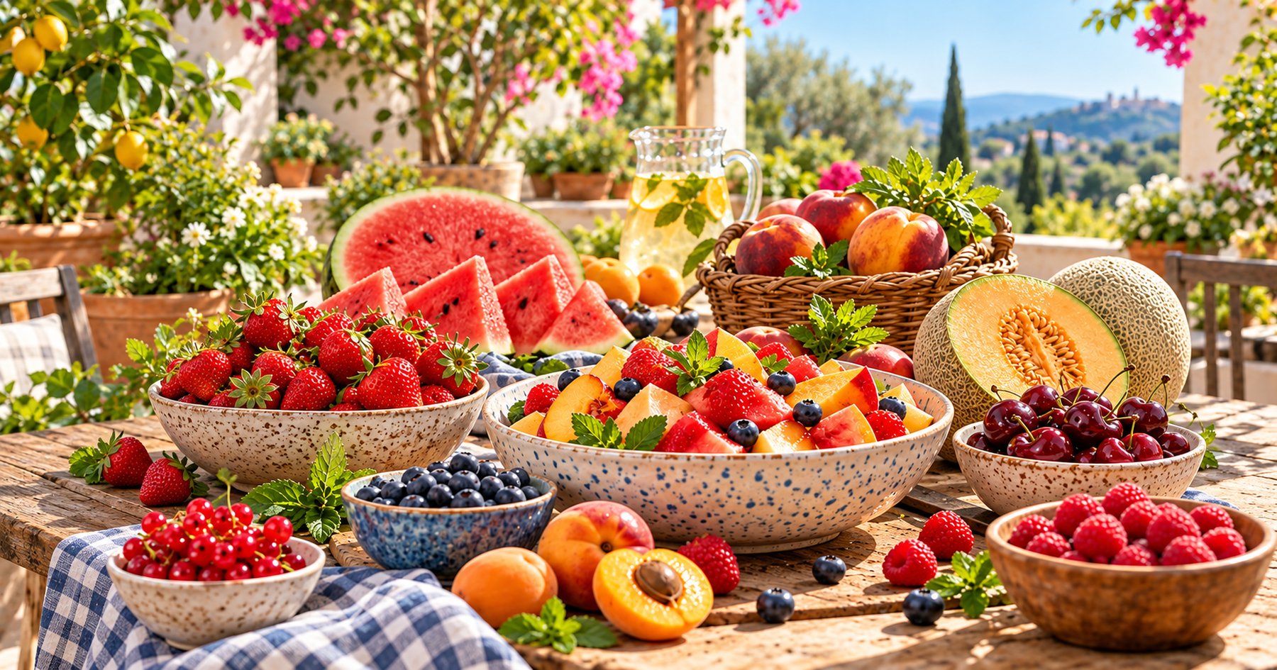 Les fruits en été
