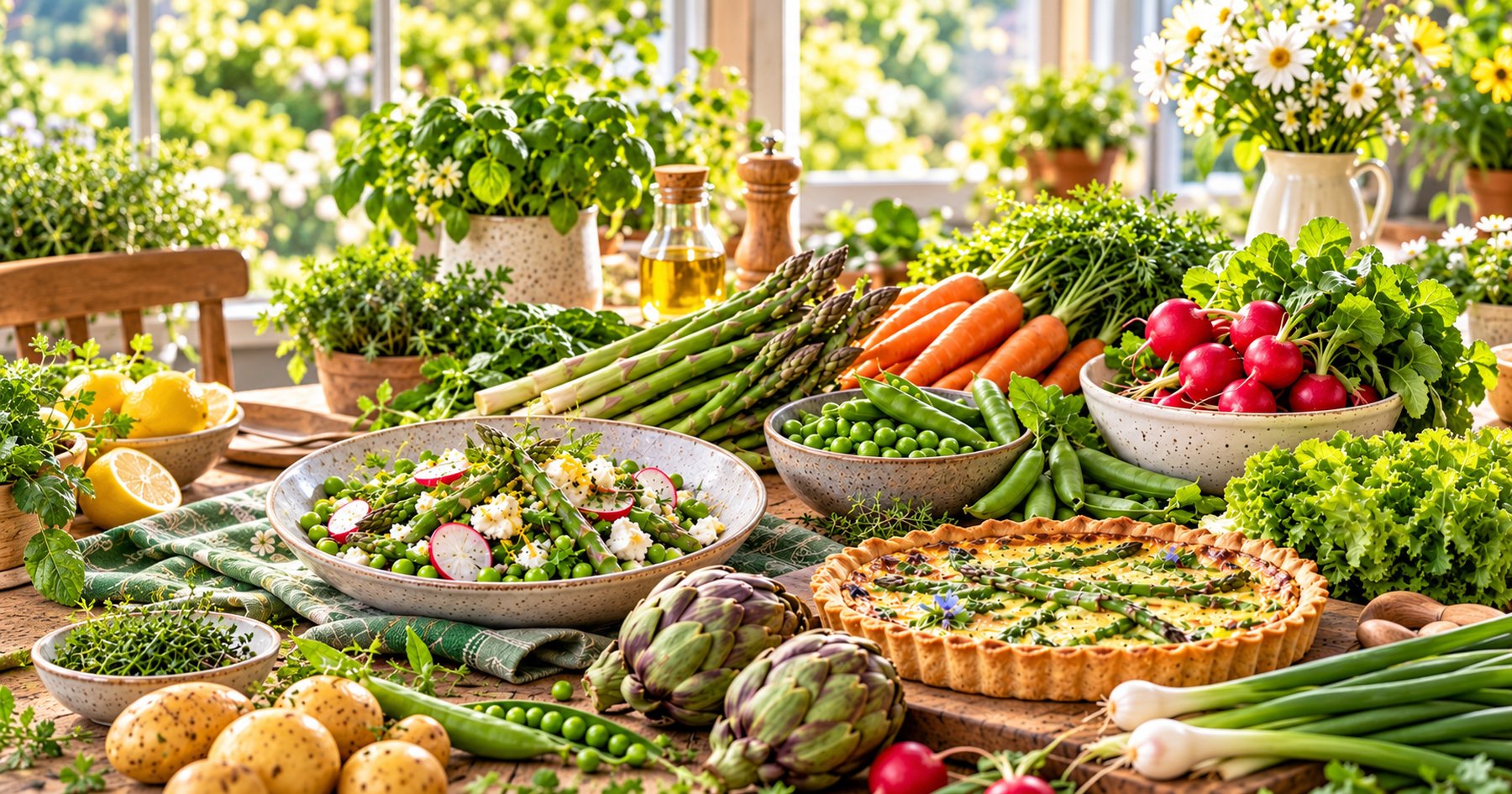Les légumes au printemps