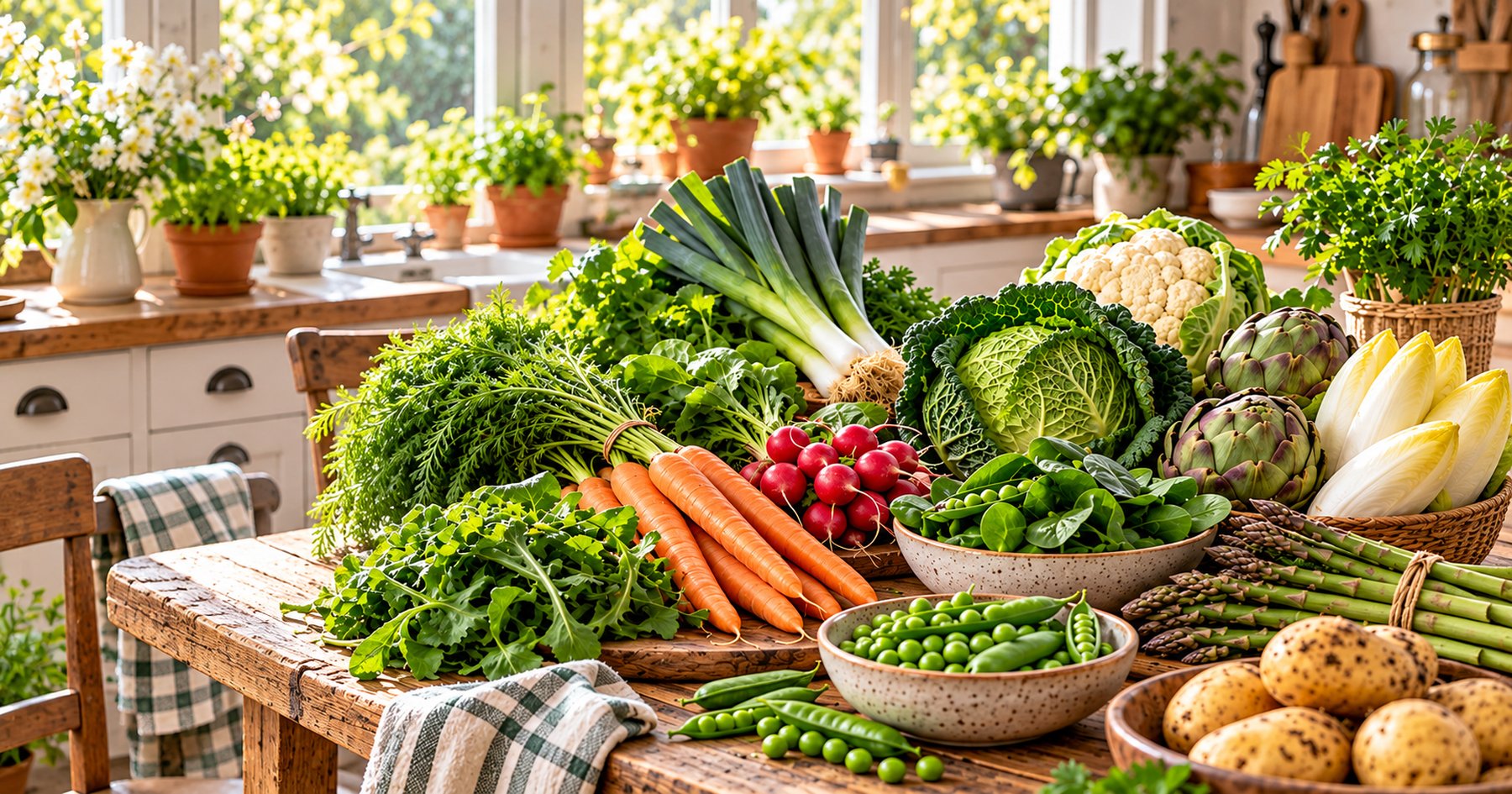 Les légumes de saisons en mars