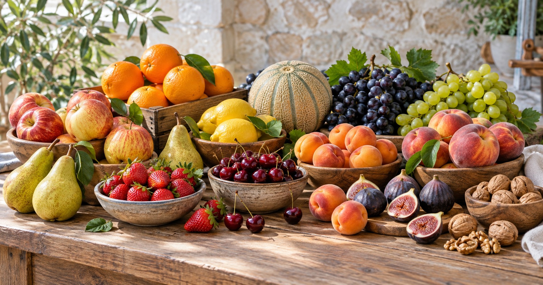 Assortiment varié pour découvrir fruits au fil de l’année