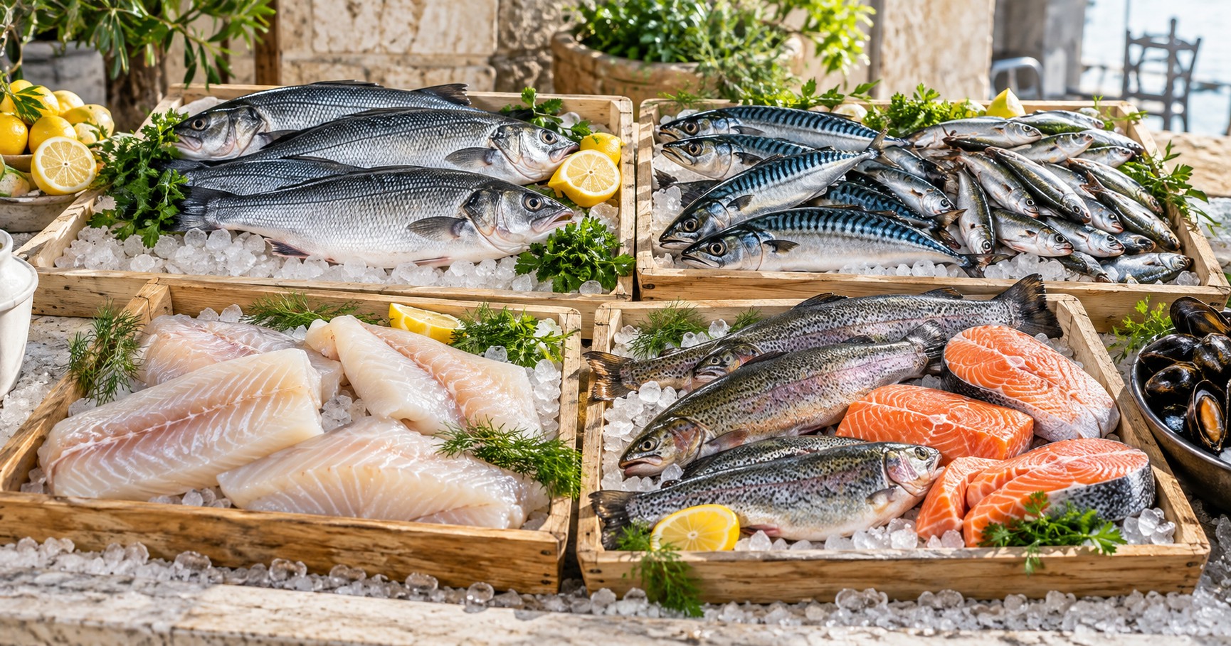 Sélections de poissons pour les quatre saisons