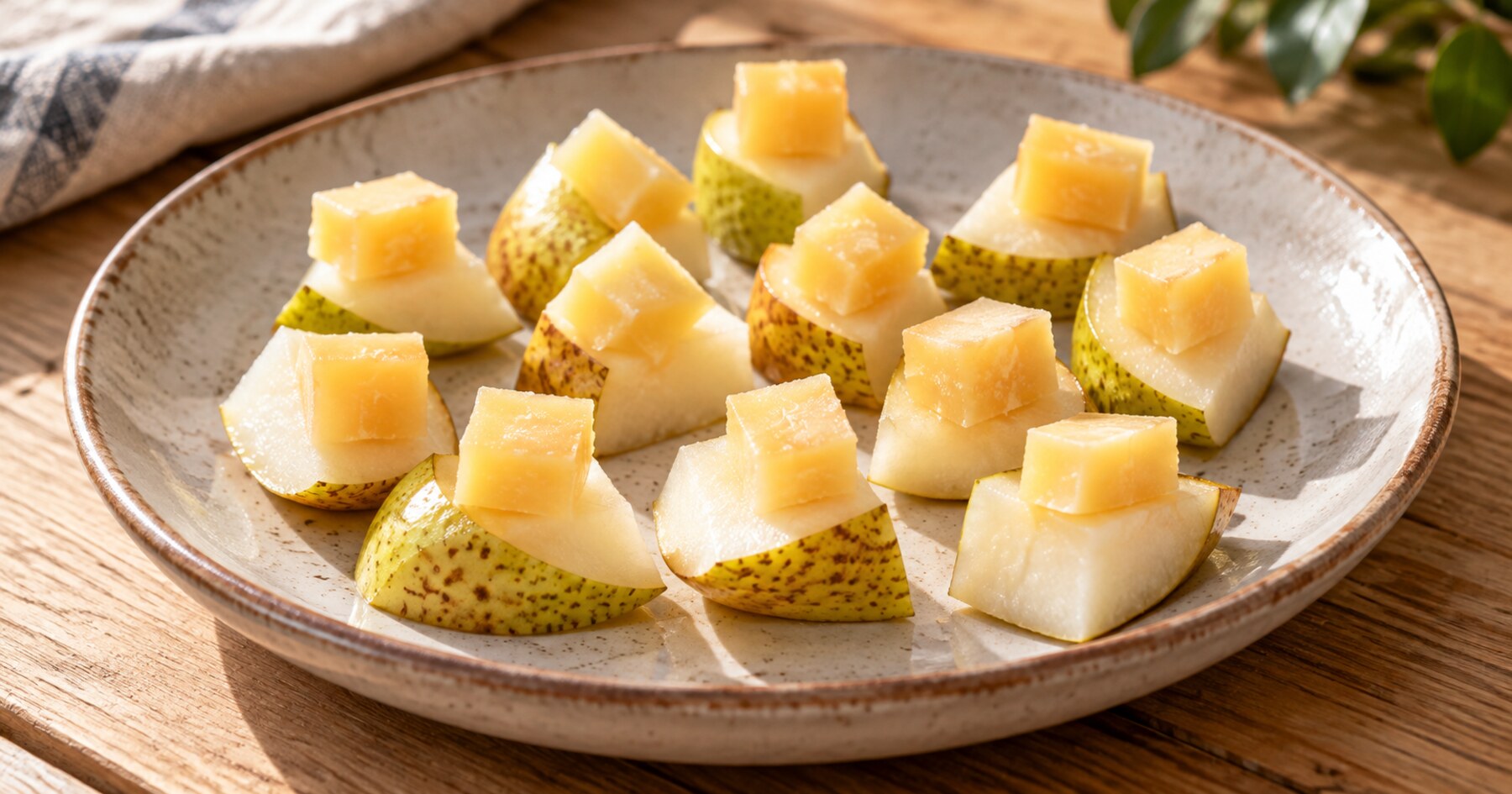 Poire et comté.