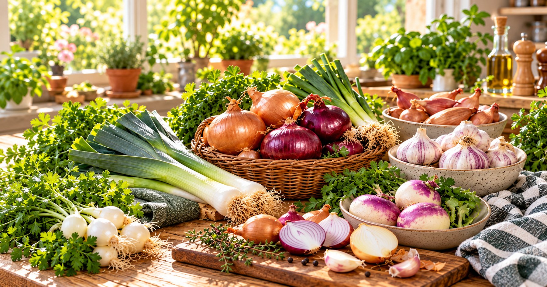Les légumes bulbes