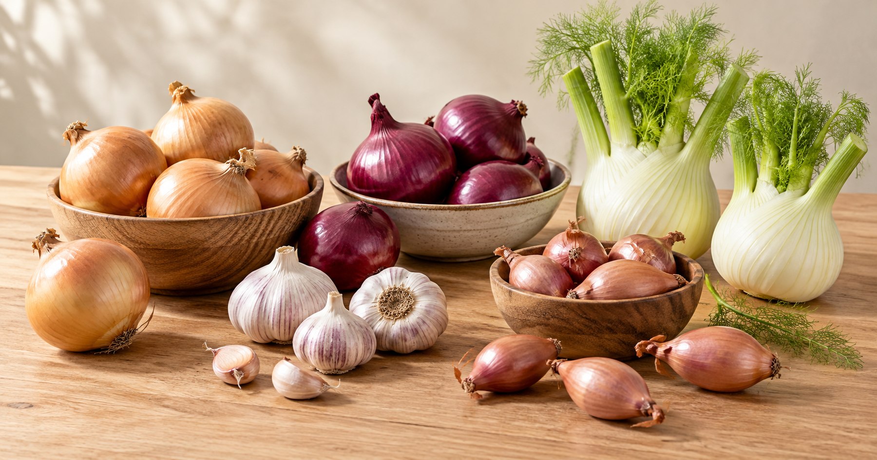 Les légumes bulbes