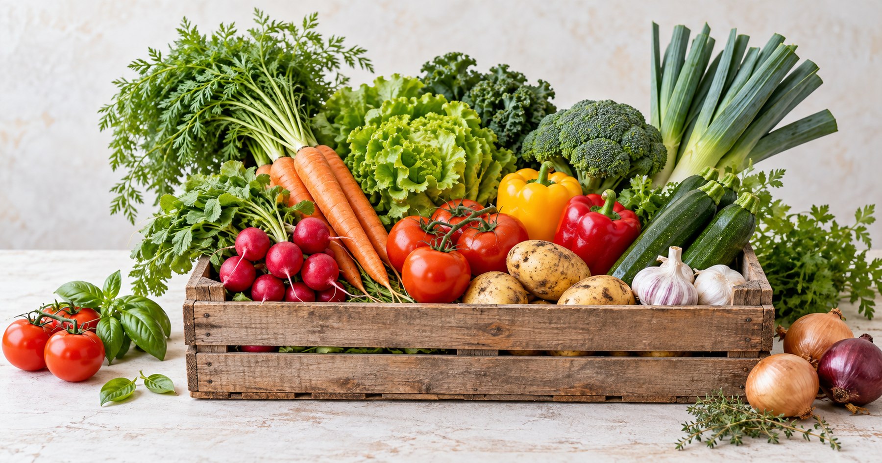 Légumes au printemps